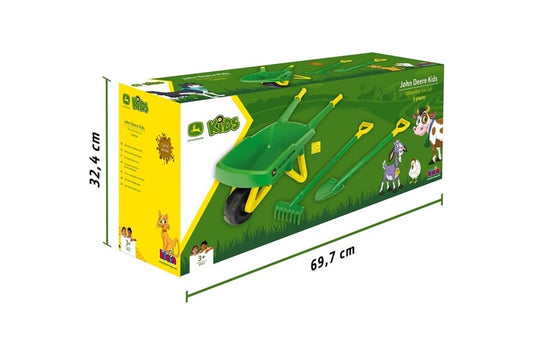 John Deere 3 Piece Wheelbarrow Set