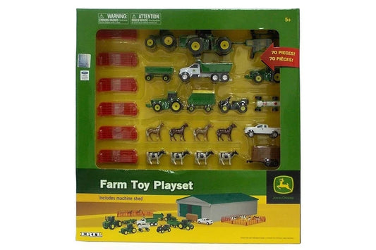 John Deere Farm Toy Playset 70 Piece