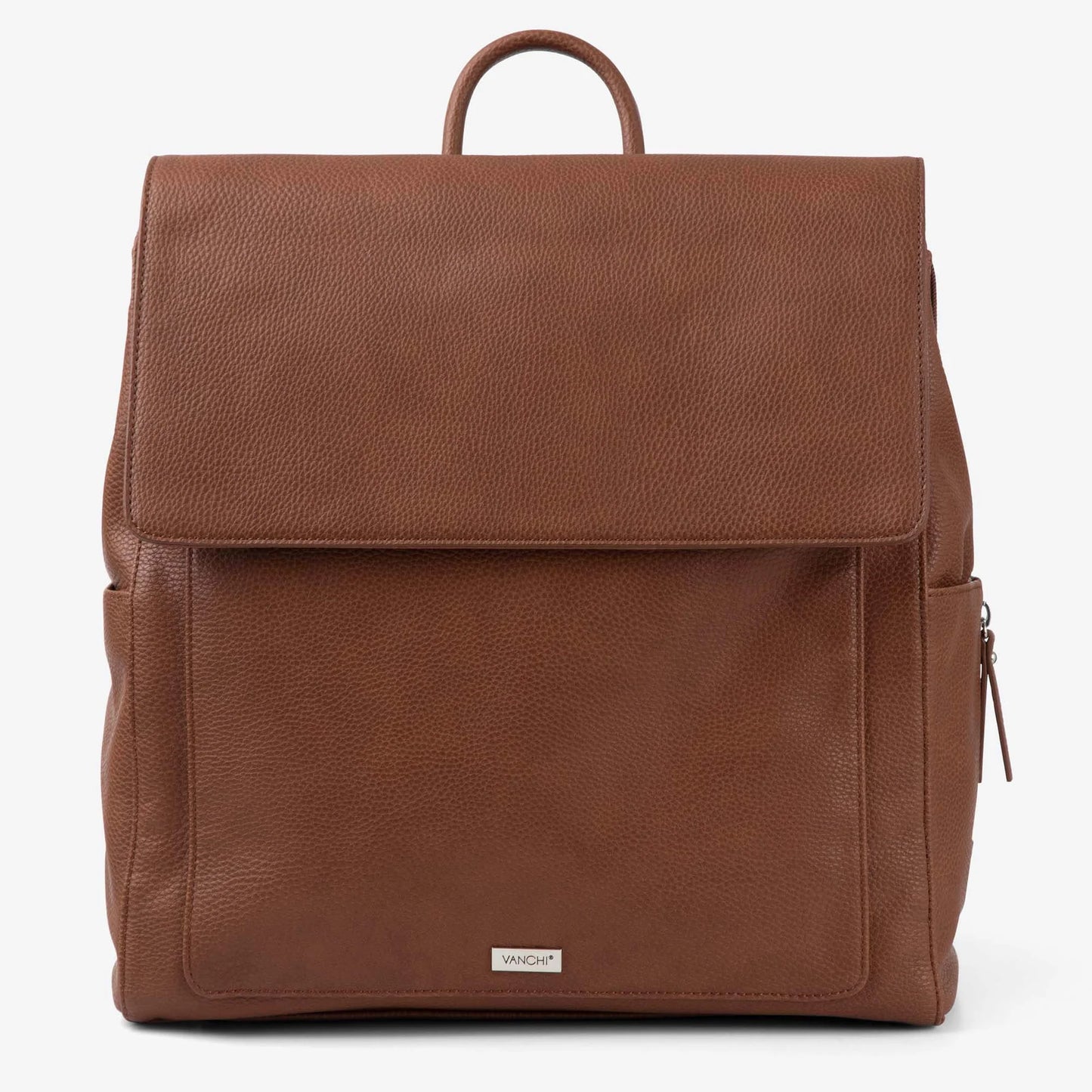 Vanchi Emmy Backpack - Pebbled Tan