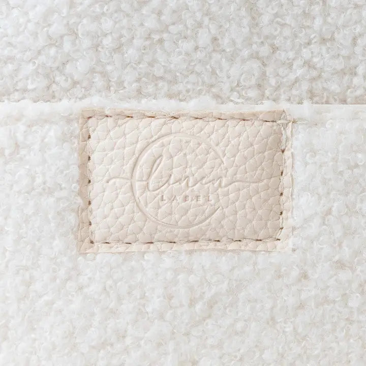 Linen Label Snow Side Pocket Nappy Caddy - Large