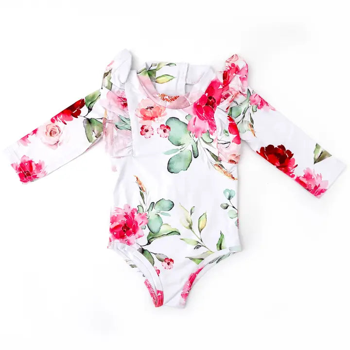 With Love For Kids Shimmy Long Sleeve Swimmers - Sadie