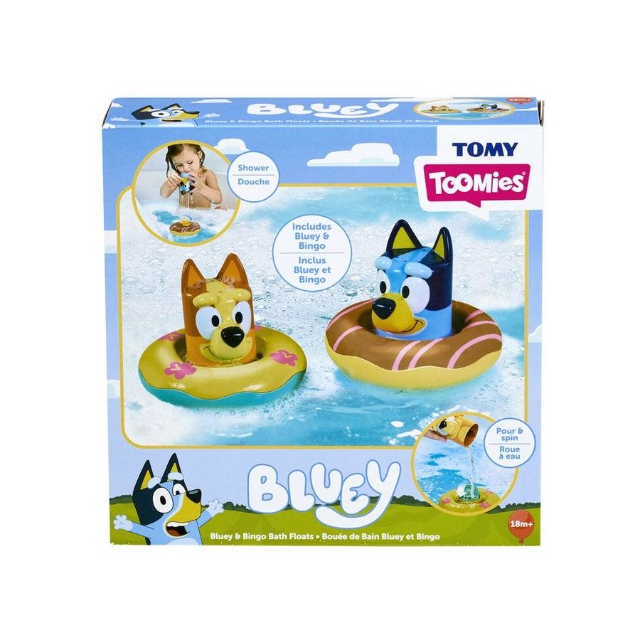 Tomy Toomies Bingo badspeelgoed met schenktuit en vlotter met waterwiel, sensorisch waterspeelgoed, officieel gelicentieerd Bluey-speelgoed, badspeelgoed voor baby's vanaf 18 maanden Tomy Toomies Bingo badspeelgoed met schenktuit en vlotter met waterwiel, sensorisch waterspeelgoed, officieel gelicentieerd Bluey-speelgoed, badspeelgoed voor baby's vanaf 18 maanden