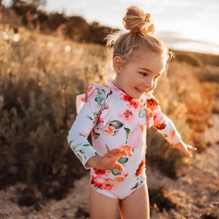 With Love For Kids Shimmy Long Sleeve Swimmers - Sadie