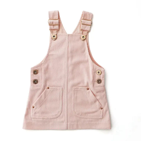 With Love For Kids Hazel Cord Pinafore Dress - Fairy Floss