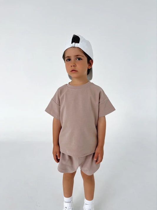 Ballerinas and Boys Soft Brown Set