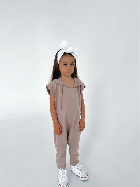 Ballerinas and Boys - Soft Brown Romper