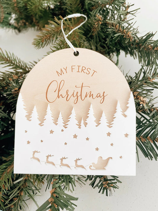 Timber Tinkers My First Christmas Ornament 3D