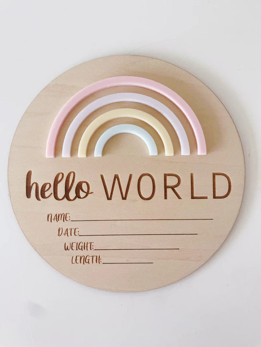 Timber Tinkers Hello World Rainbow Sorbet