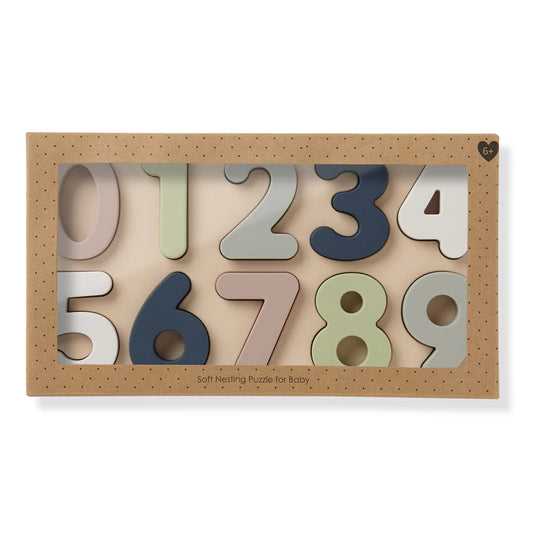 Ali + Oli Large 11 Pce Soft Silicone Number Puzzle
