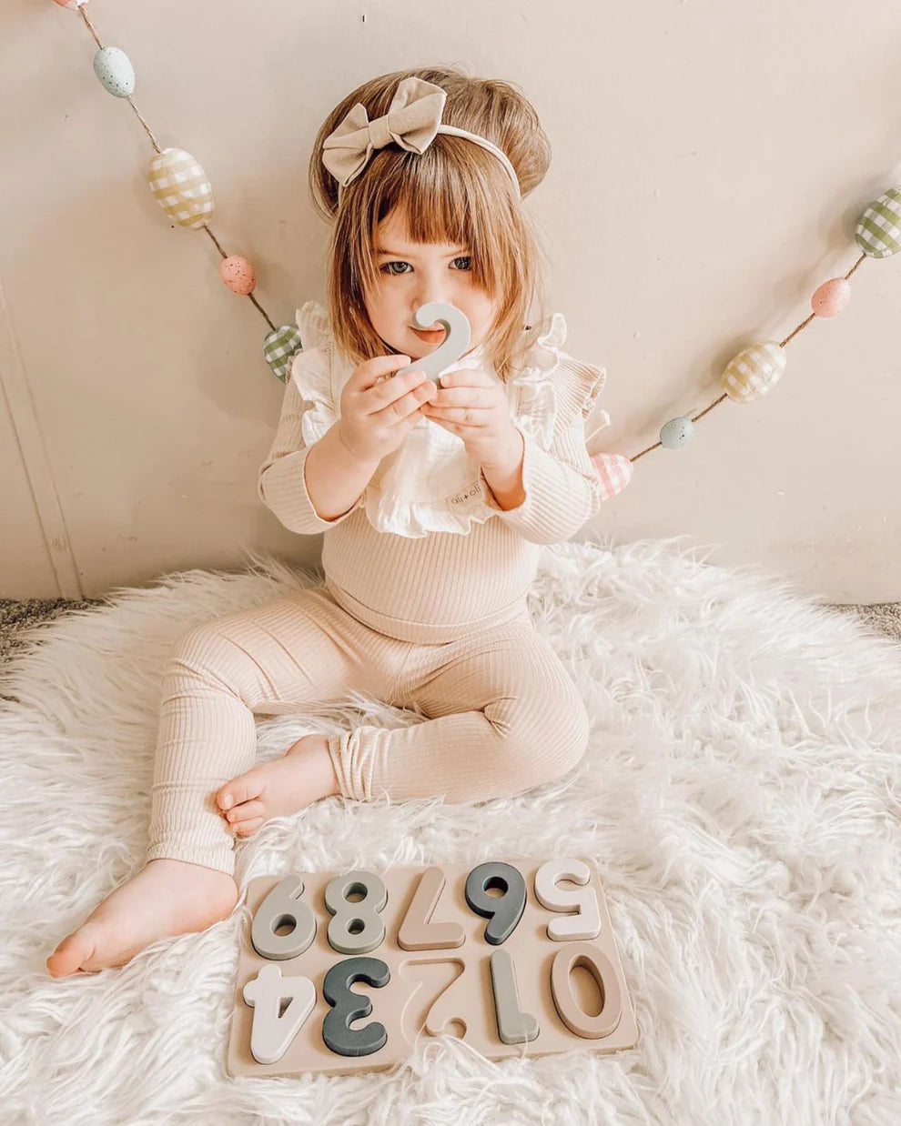 Ali + Oli Large 11 Pce Soft Silicone Number Puzzle