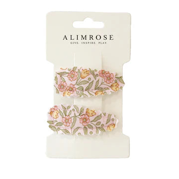 Alimrose Hair Clip Set - Blossom Lily Pink