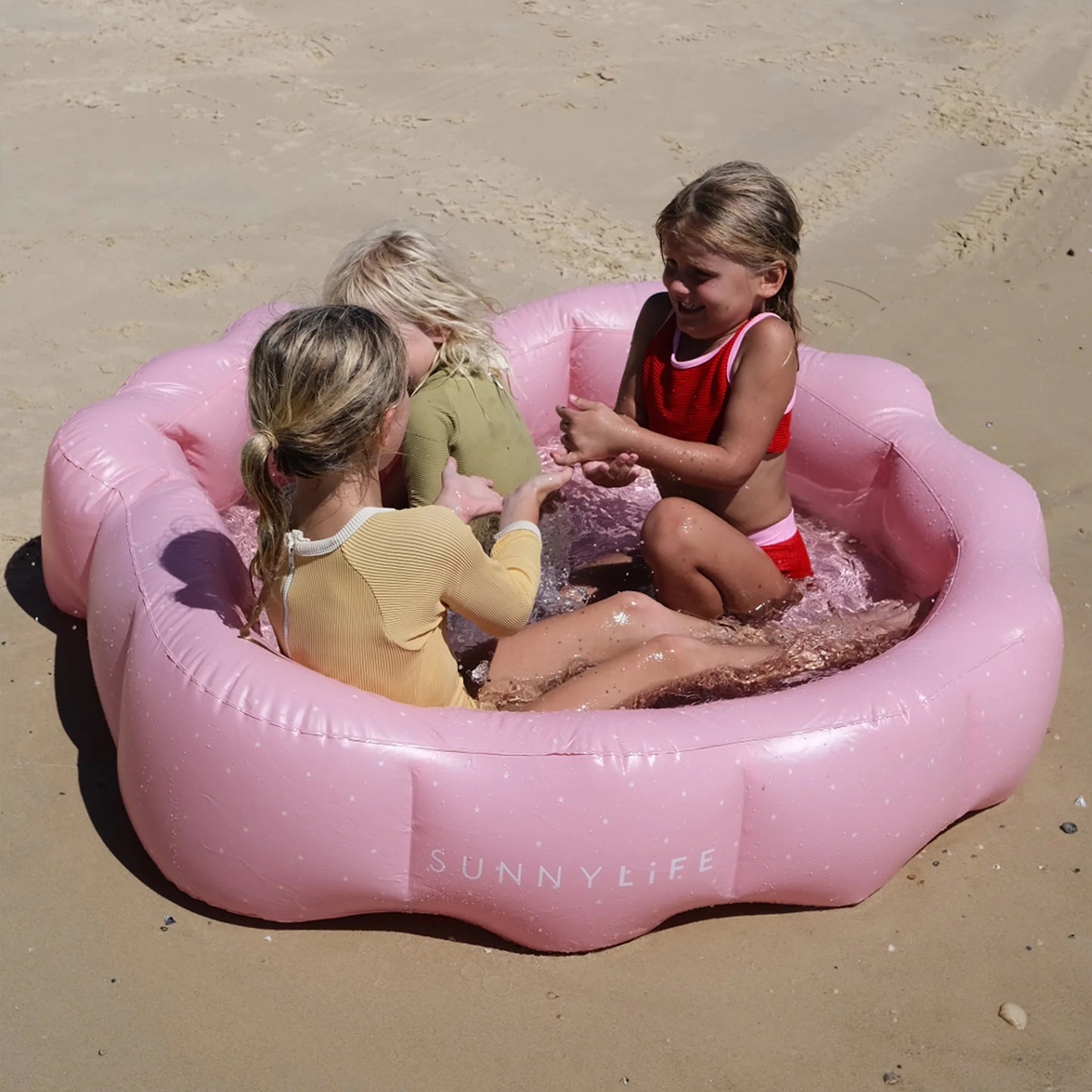 Sunny Life Inflatable Backyard Pool Ocean Rose