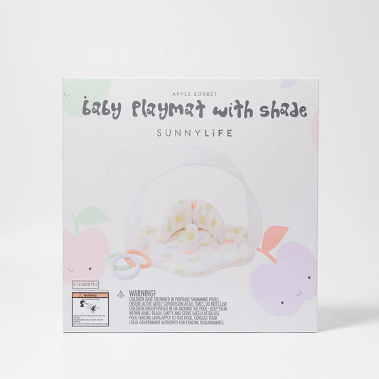 Sunny Life Baby Playmat with Shade Apple Sorbet