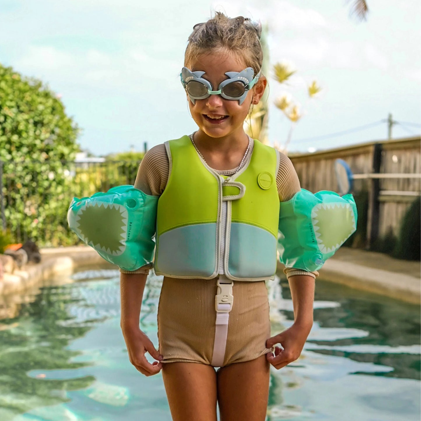Sunny Life Salty the Shark Swim Goggles