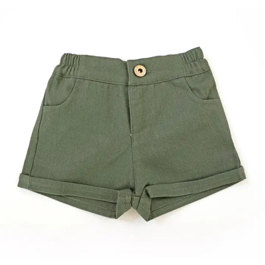 With Love For Kids Harley Denim Shorts - Khaki