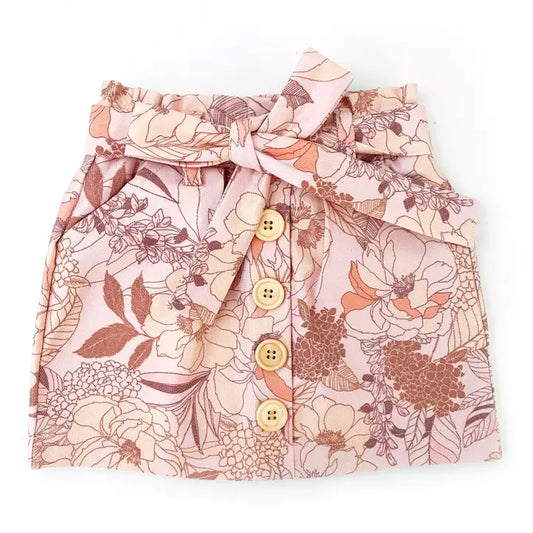 With Love For Kids Heidi Mini Denim Skirt - Serenity