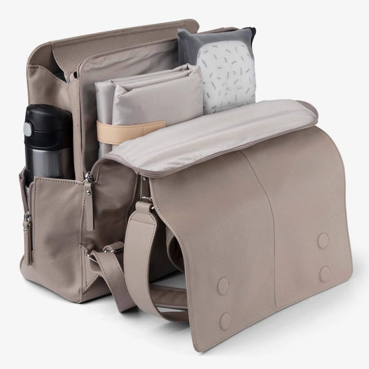 Vanchi Emmy Leather Backpack - Taupe