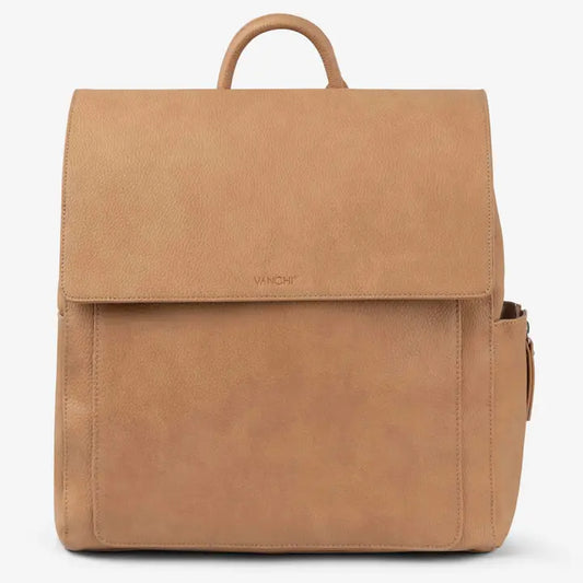 Vanchi Emmy Vegan Backpack - Camel