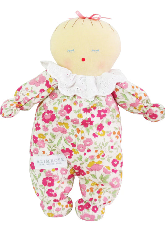 Alimrose Asleep Awake Baby Doll 24cm Rose Garden