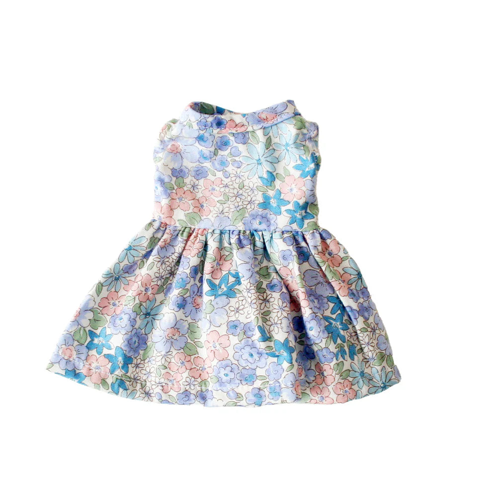 Alimrose Small Doll Dress (20-28cm) Liberty Blue