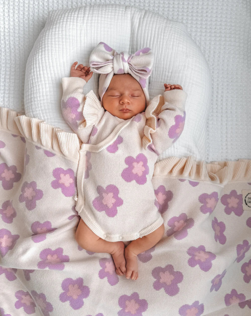 Indigo Dreams Winnie Floral Frill Kimono