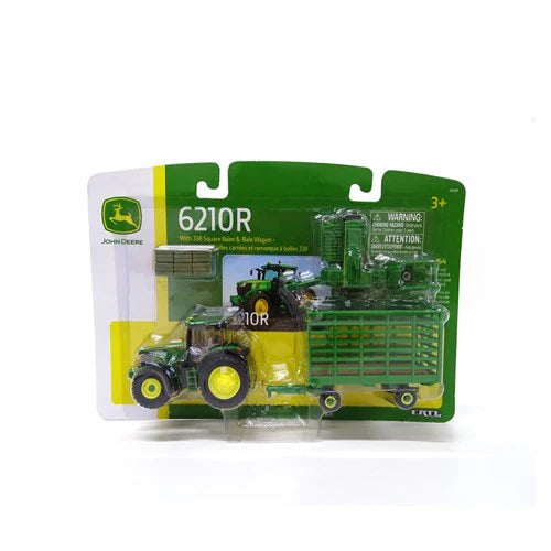 John Deere Square Baler & Bale Wagon
