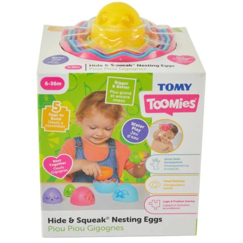 Tomy Toomies Hide & Squeak Nesting Eggs