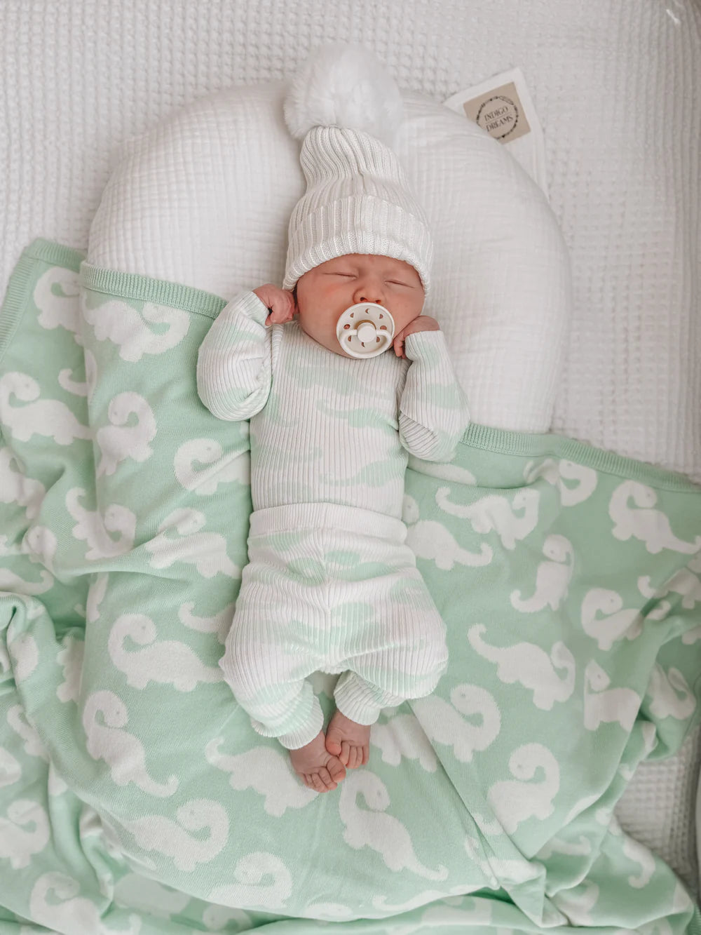 Indigo Dreams Dinosaur Knit Leggings