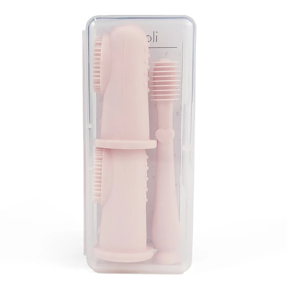 Ali + Oli Baby Finger Toothbrush Tongue Cleaner Oral Set