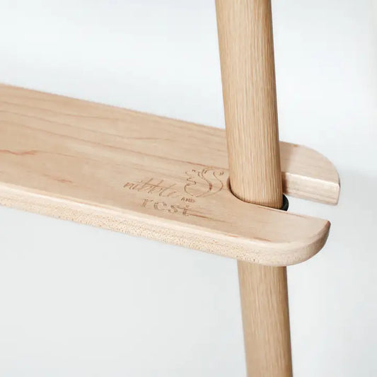 Nibble and Rest Footsi - Eco-Friendly Maple Adjustable Highchair Footrest