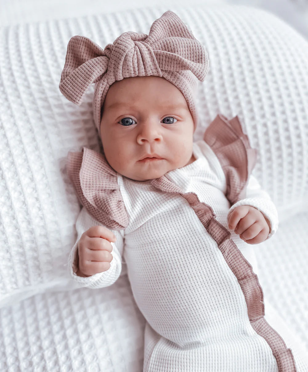 Indigo Dreams Mauve Waffle Headband