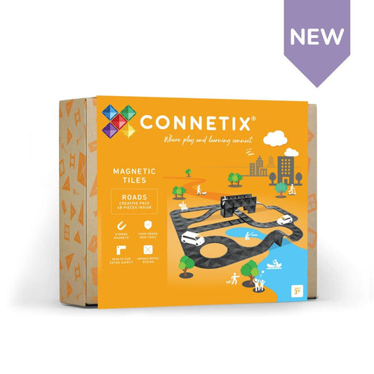 CONNETIX Magnetic Tiles 16 Pce Creative Roads Pack