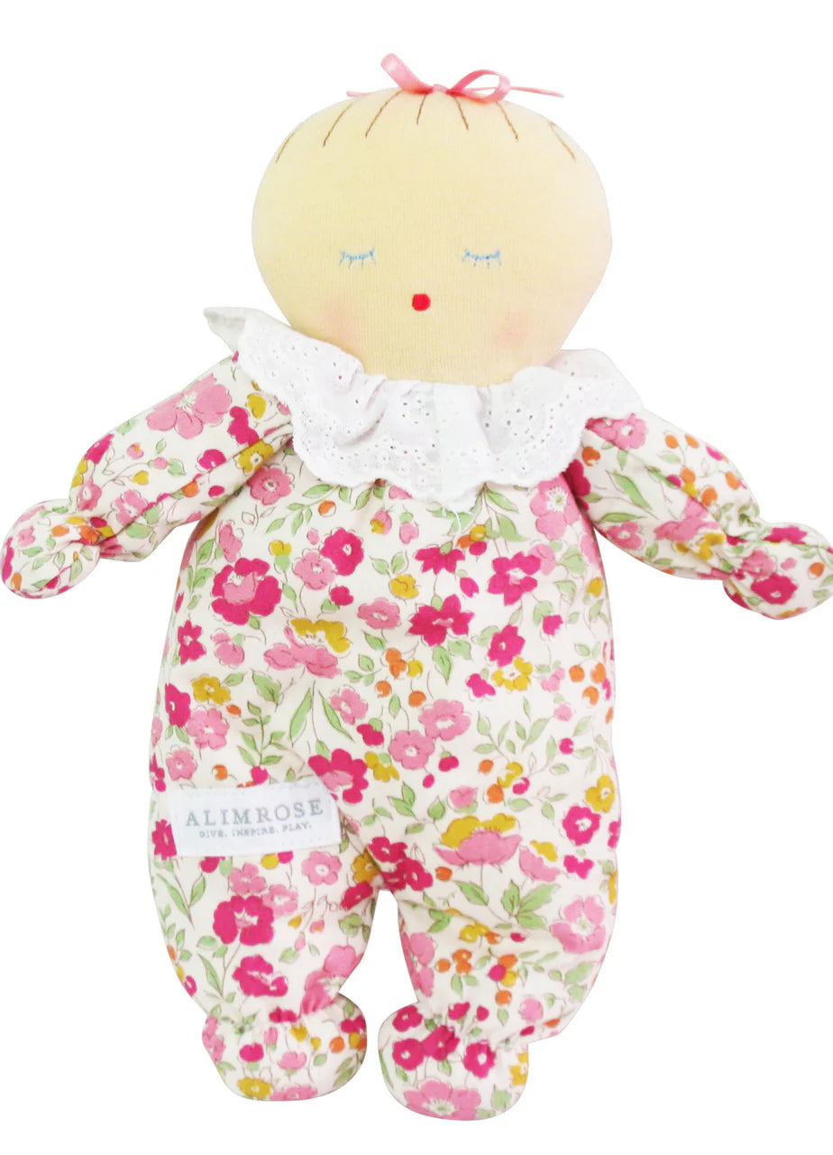 Alimrose Asleep Awake Baby Doll 24cm Rose Garden